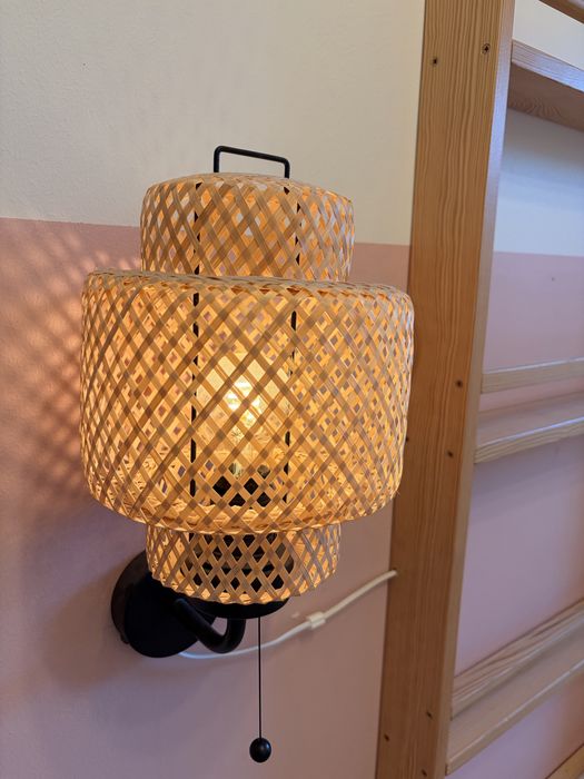 Lampa Ścienna Bambus Ikea Sinnerlig