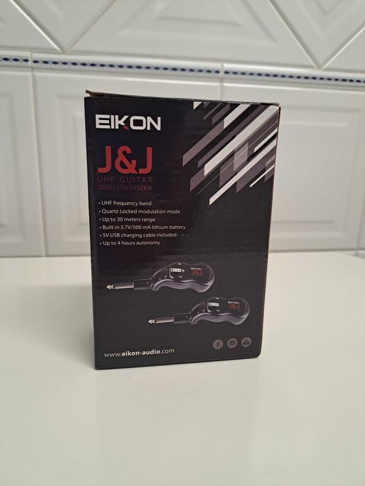 Sistema Wireless Guitarra EIKON J&J UHF – Como Novo