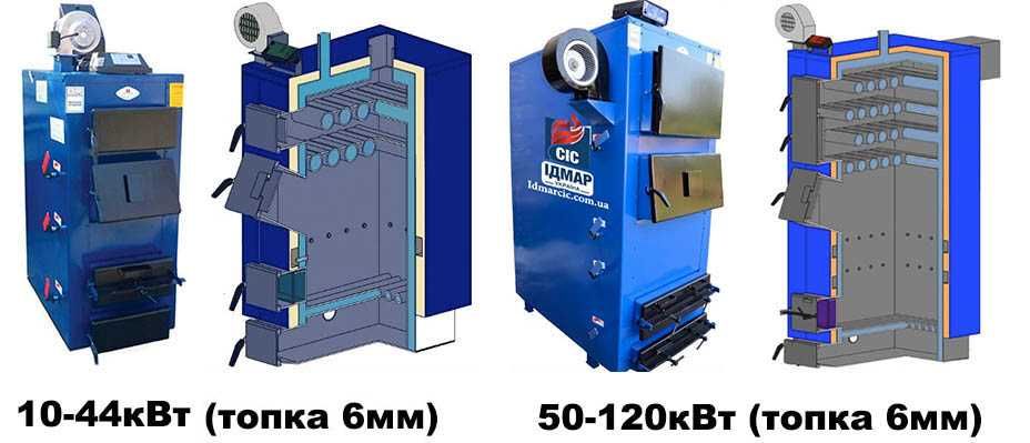 Угольный, дровяной, брикетный, твердотопливный котел Идмар ЖК-1 17 квт