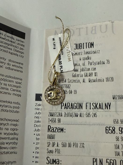 Zawieszka 585 chanel