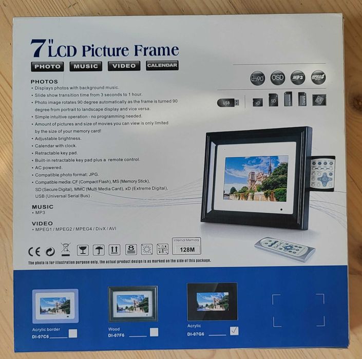 Elektroniczna ramka na zdjecia 7" lcd