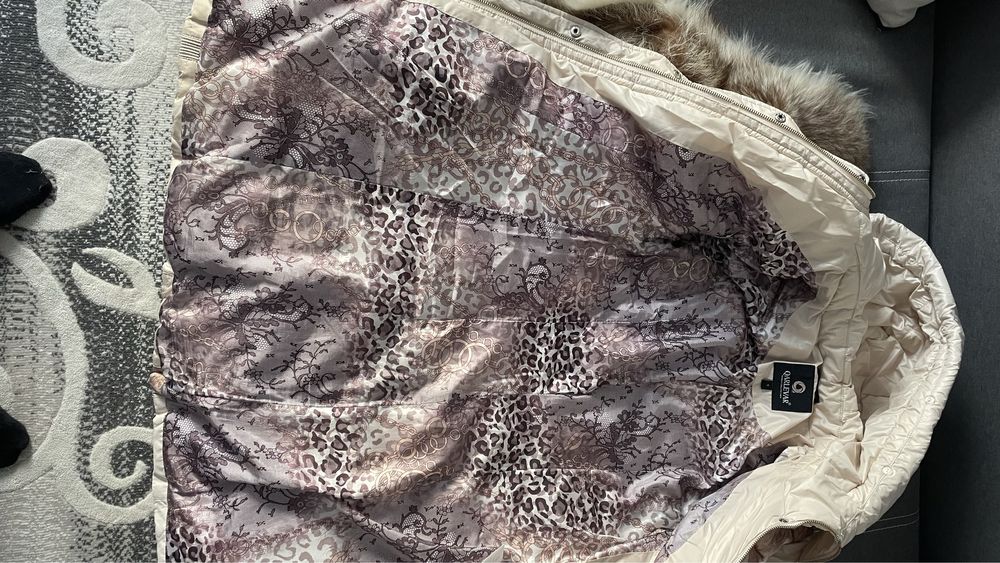 Пальто/пуховик зимовий з натуральним хутром