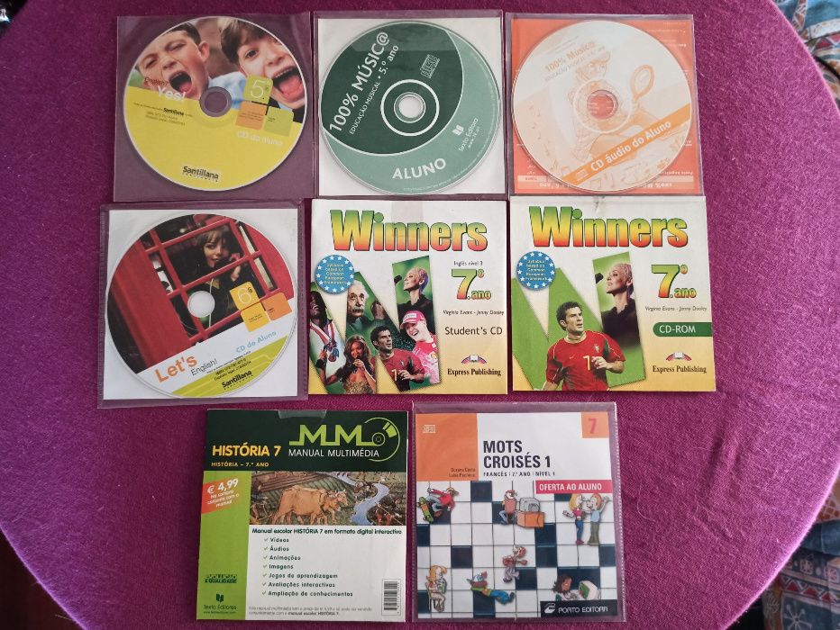 Cd's educativos do aluno