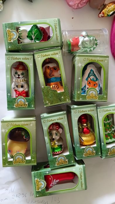 Елочние игрушки ссср редиска юла гриб