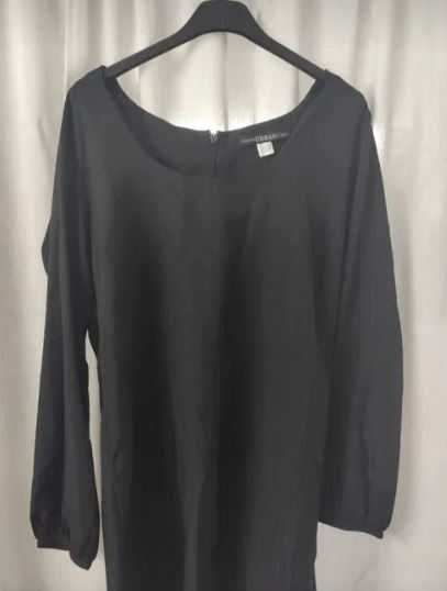Vestido Preto Manga Comprida
