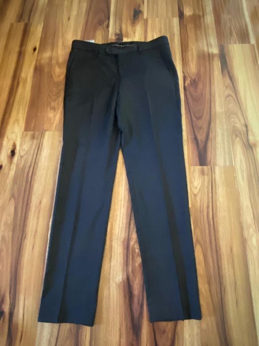 NOWY Garnitur Benvenutto czarny/antracyt r. 48, 100% wełna