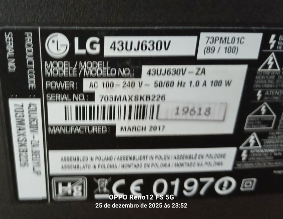 SMART TV LG_43"_ 4K Ultra HD_Modelo 43U_J630V