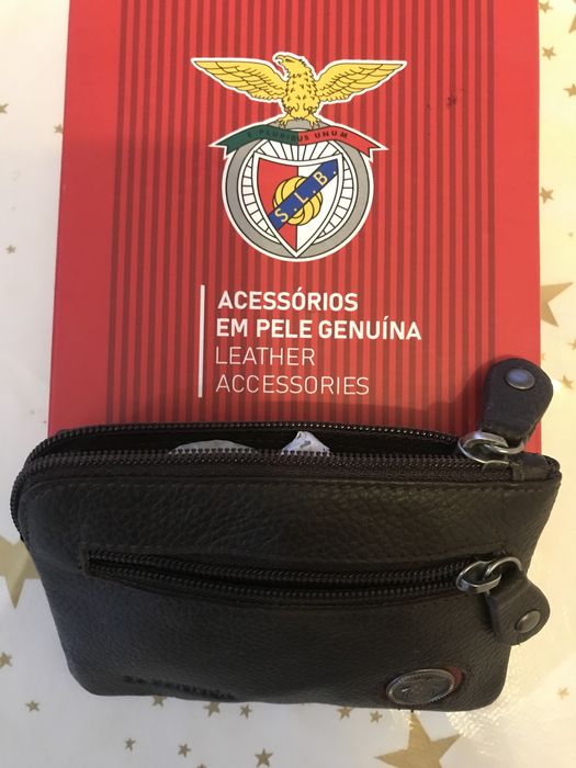 Porta moedas do Benfica em pele genuina NOVA