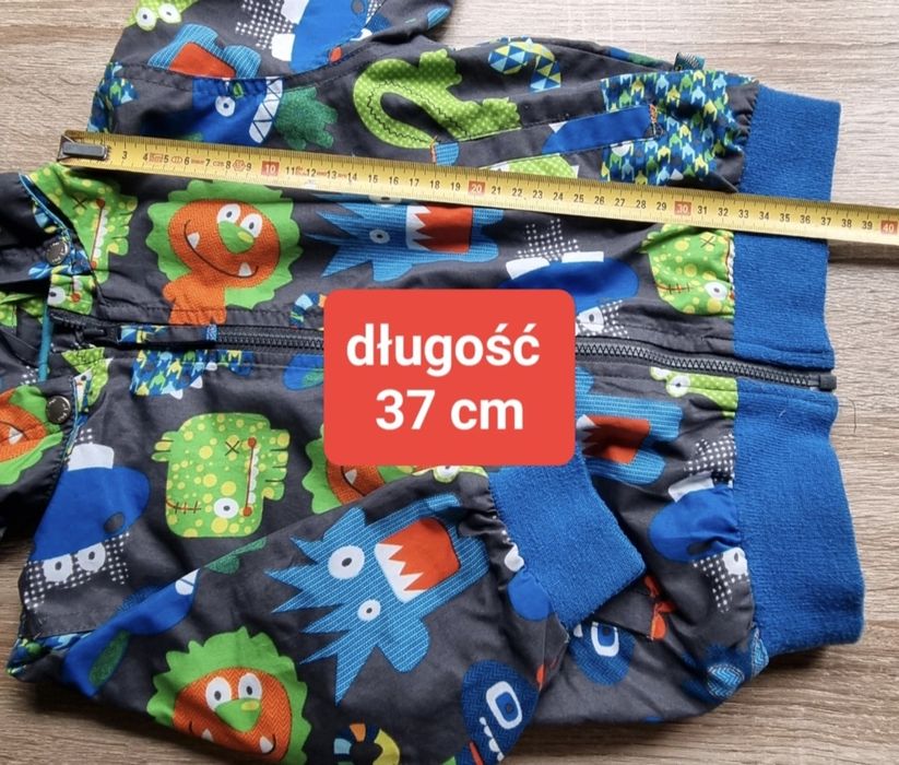 Kurtka przejściowa z podszewką 86 wiosna print safari