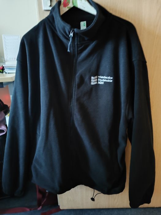 NOWY polar Miasteczko Studenckie AGH czarny bluza męska XXL *