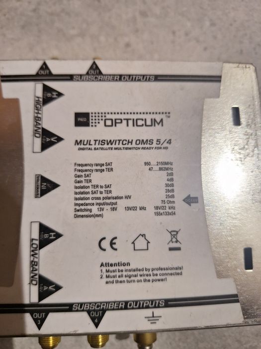 Multiswitch OMS 5/4 OPTICUM - używany