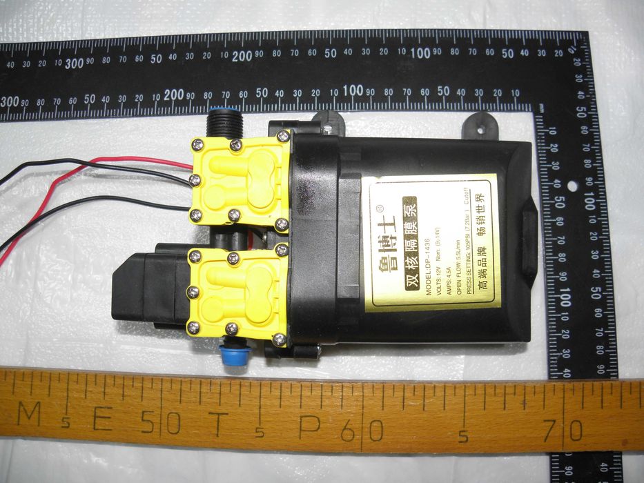 Водяний насос, 12 В, з тиском  7 атм для миття авто, ...