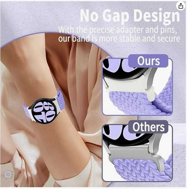 Kytuwy nylonowy pasek do zegarka Samsung Galaxy Watch kolor czarny