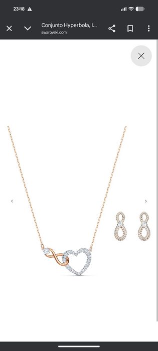 Colar e brincos Swarowsky