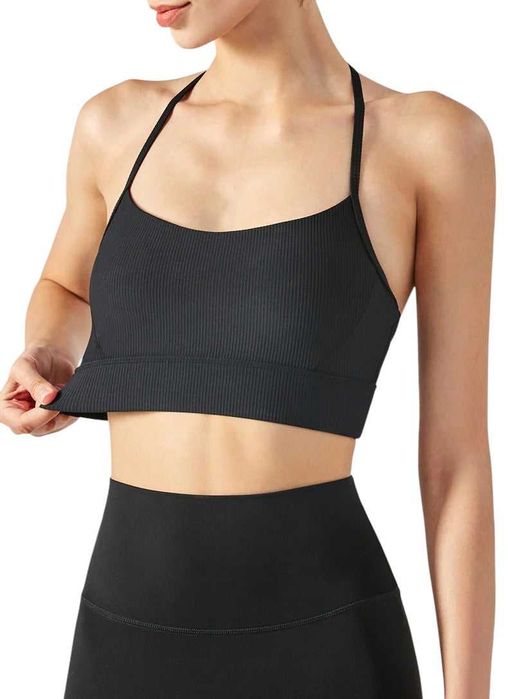 Топ Alo Yoga Open Back Bra Black DSB364-BK