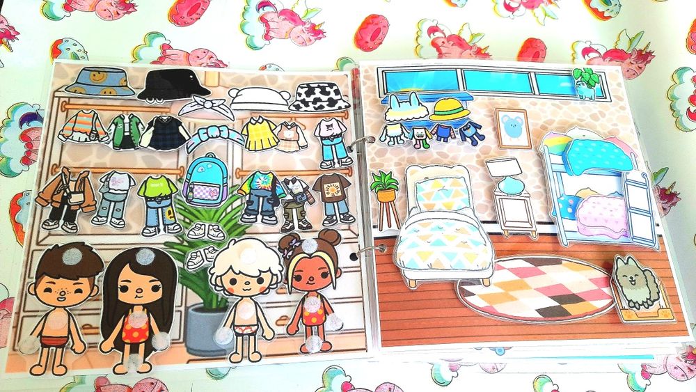 Тока бока лайф книжка на липучках ліпучках альбом гра ігри toca boca