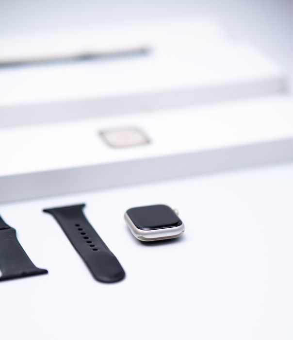 Apple Watch Series 8 GPS + Cellular 41 mm Starlight | 90% baterii | Pudełko