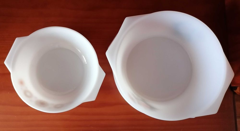 2 pirex de loiça antiga