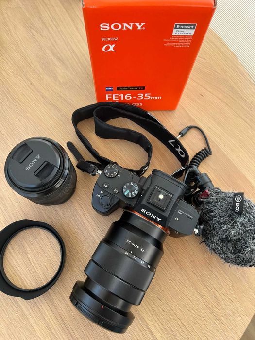 Sony Alpha 7 III + Objetivas SEL28-70 + SEL16-35Z – Excelente Estado!