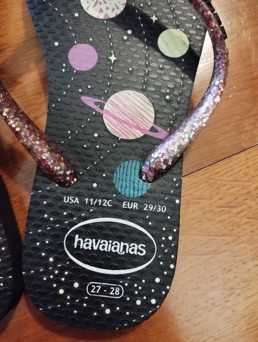 Havaianas menina slim glitter - como novas