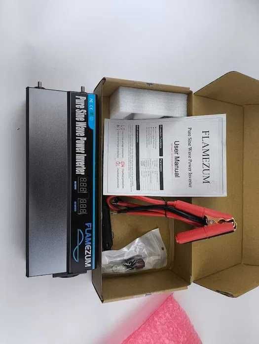 Falownik sinusoidalny 1000 W do samochodów, przetwornik napięcia 12 V