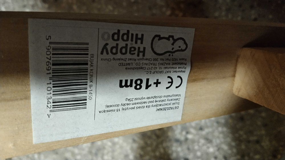 Jeździk bujak 2w1 Happy Hipo