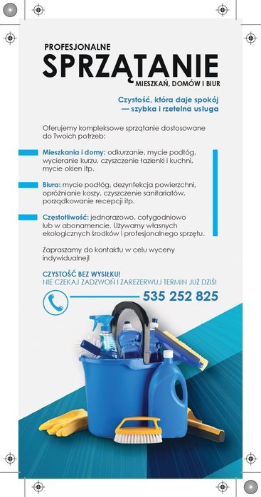 Profesjonalne sprzątanie mieszkań, domów i biur