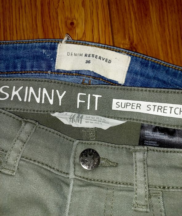 HM jeansy skinny 164 rurki spodnie jeansowe Reserved