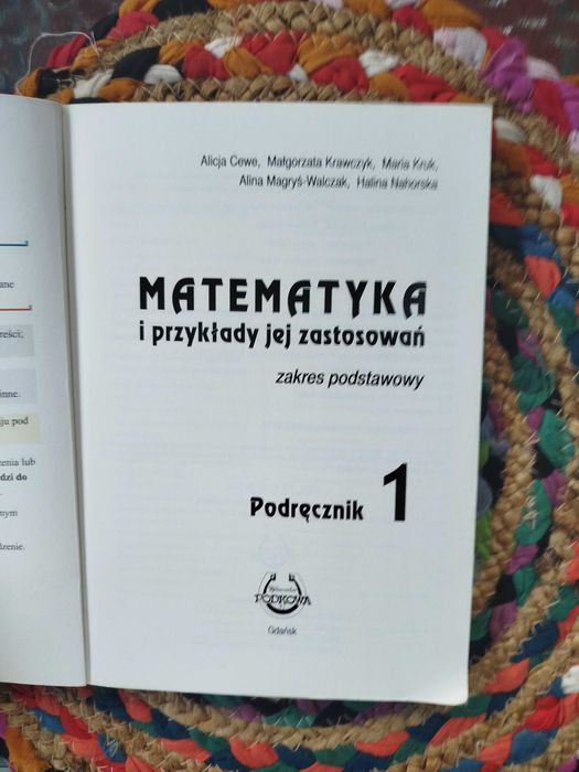 Podręcznik Matematyka i przykłady jej zastosowania 1