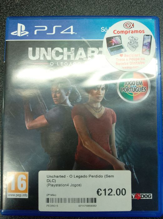 Jogo ps4, Uncharted