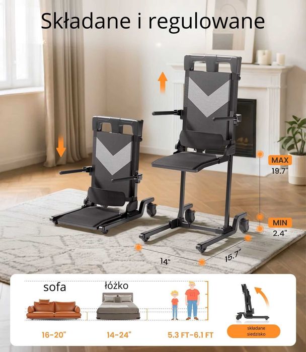 Podnośnik Pokojowy Mobilny Udźwig 160 kg NOWOŚĆ !