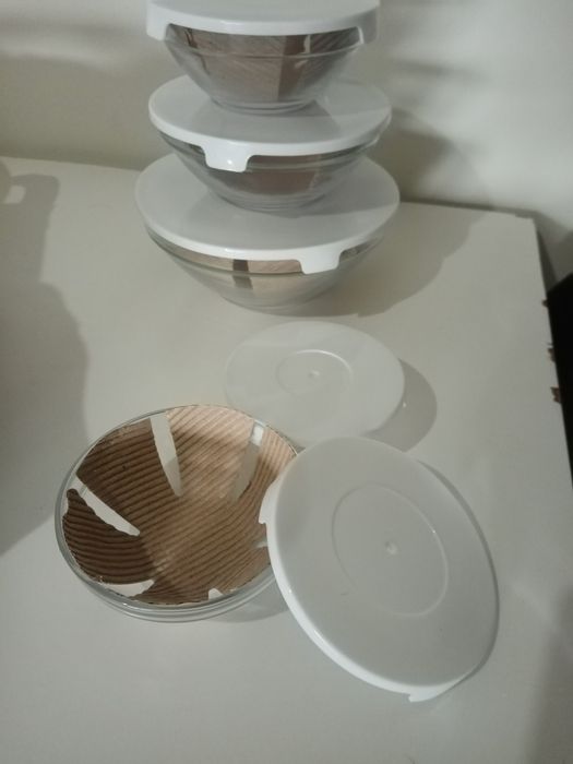 5 Tupperware Vidro NOVOS