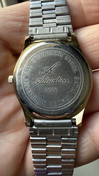 Zegarek męski Adriatica,swiss made ,stal 34mm