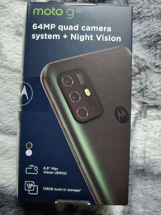 Motorola moto g30 szkło na ekran i pudełko