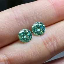Diament Moissanit Zielony 6,5mm- 1CT VVS1-D