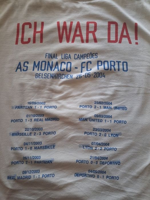 Camisola fcp  final liga campeões 2004