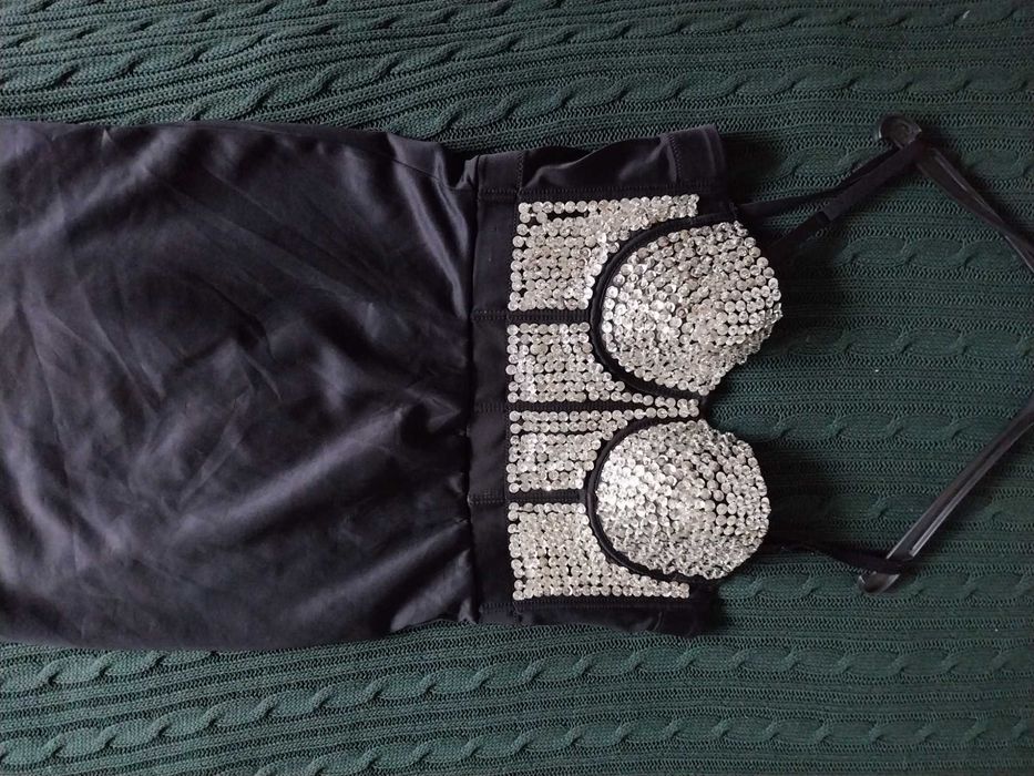 Sukienka gorset cekinowy S