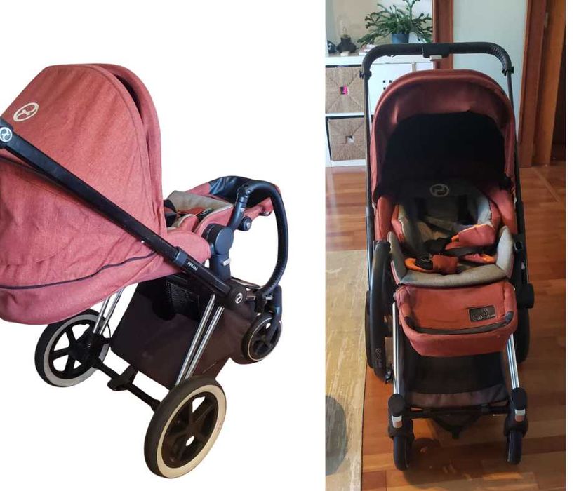 CYBEX PRIAM + OVO + capa de chuva ovo