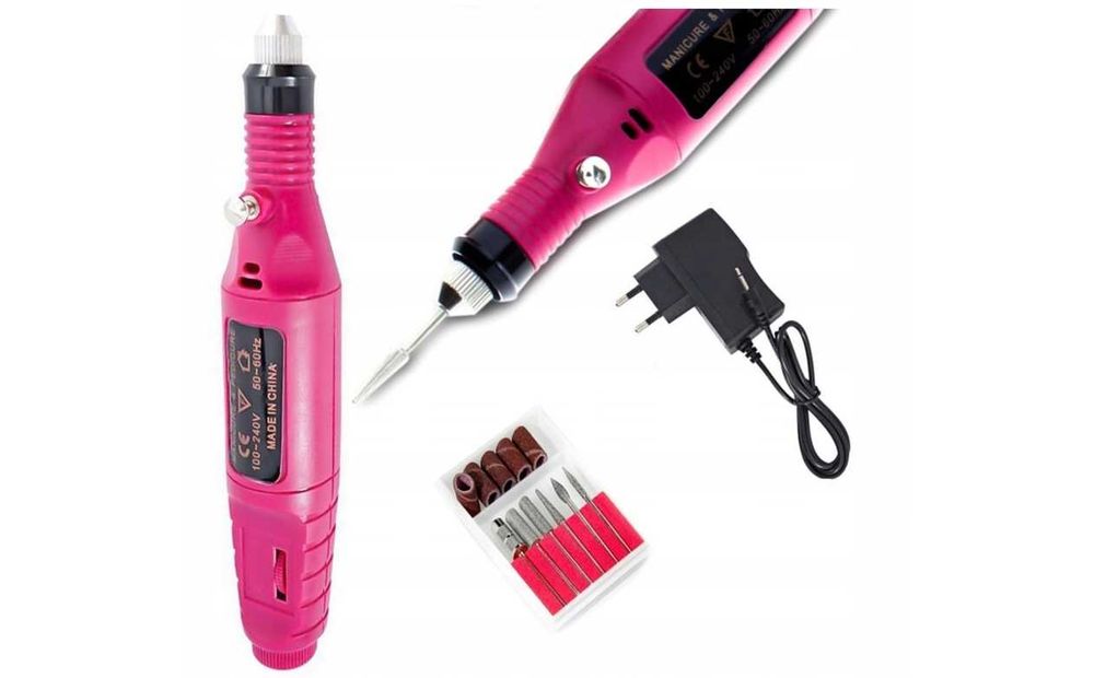 FREZARKA do paznokci MANICURE + FREZY gratis