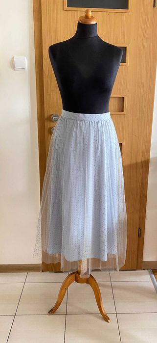 Spódnica plisowana tiul długa lato H&M roz.46