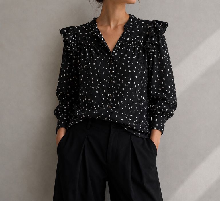 DKNY Nowa Bluzka w Groszki