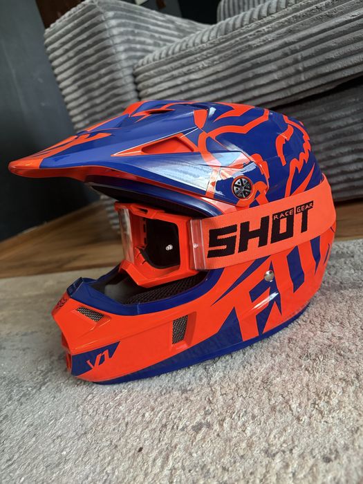 Fox kask z googlami