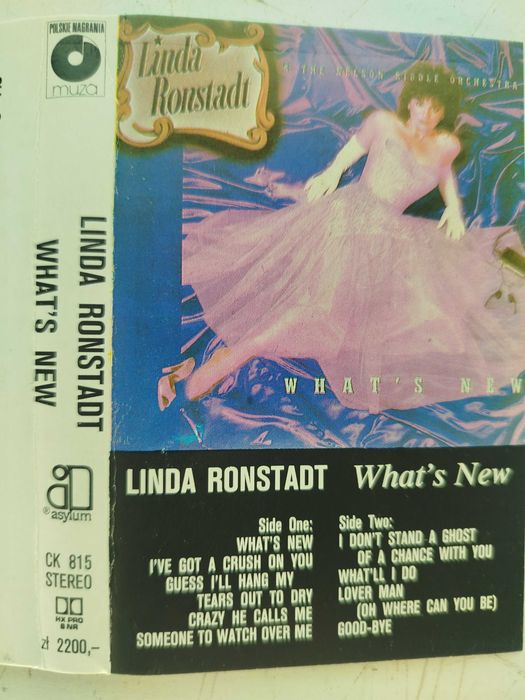 Linda Ronstad What's New kaseta Polskie Nagrania pop folk ballad