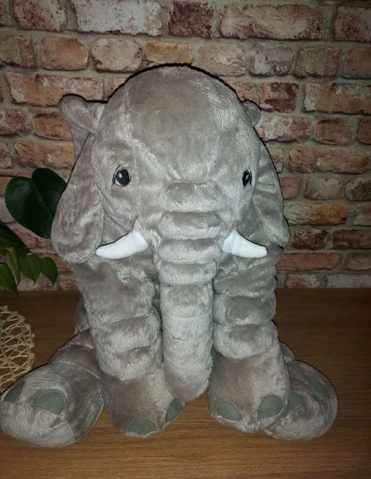 JÄTTESTOR duży słoń Ikea 60 cm maskotka pluszak
