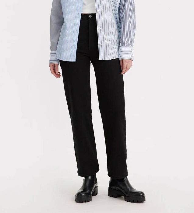 Levi's Ribcage Black | Модні дитячі джинси для школи та прогулянок