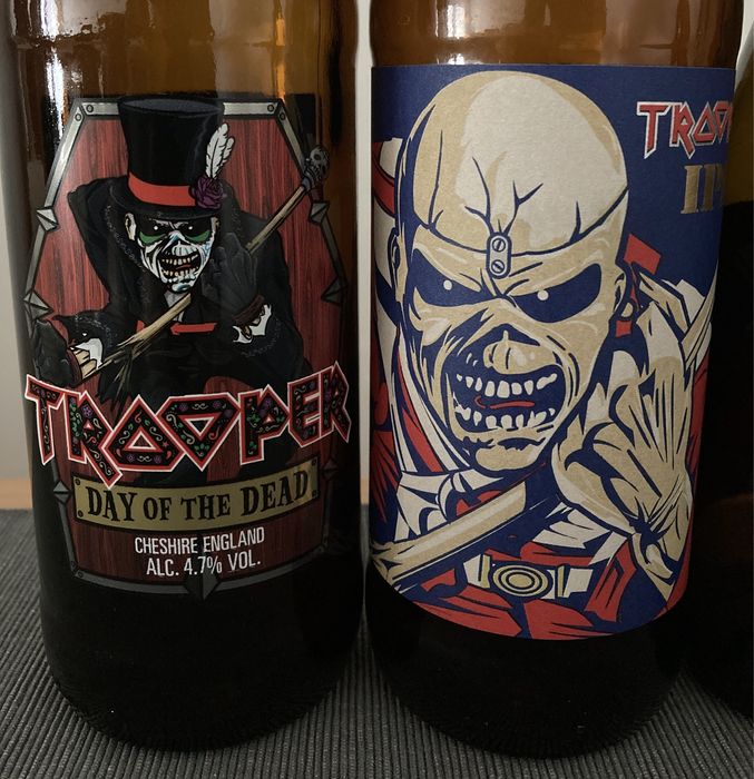 3 garrafas Iron Maiden para colecionadores