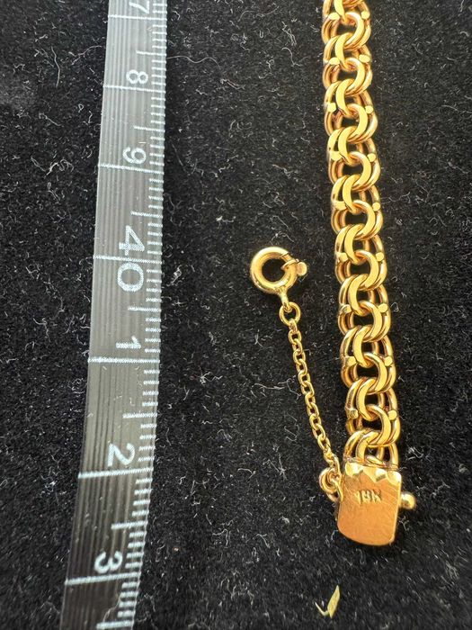 Gargantilha Malha Batida em Ouro 18K Maciço – 44.6g
