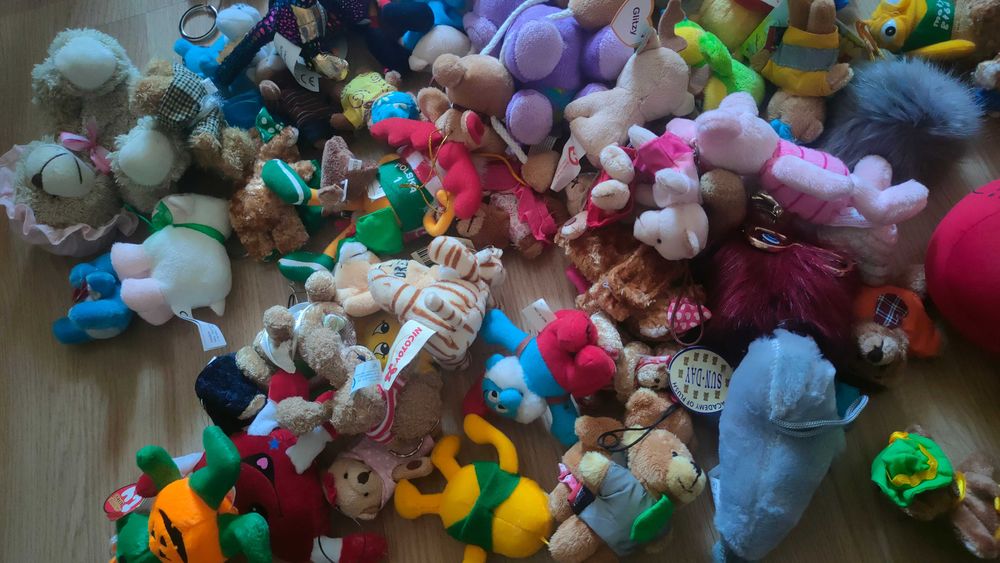 Torba małych maskotek (dużo nowych z metkami)