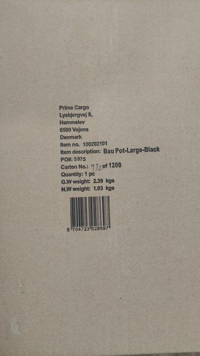 Ferm Living Bau Pot Large 2szt