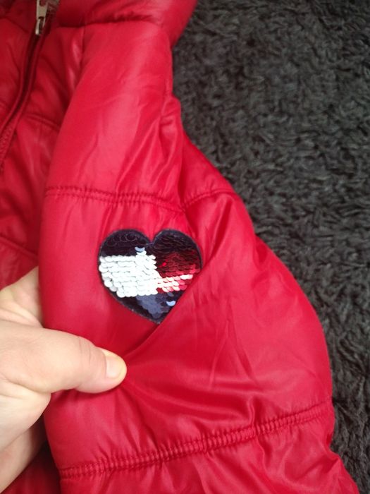 Płaszczyk kurtka dziewczęca zimowa Tommy Hilfiger 6 lat